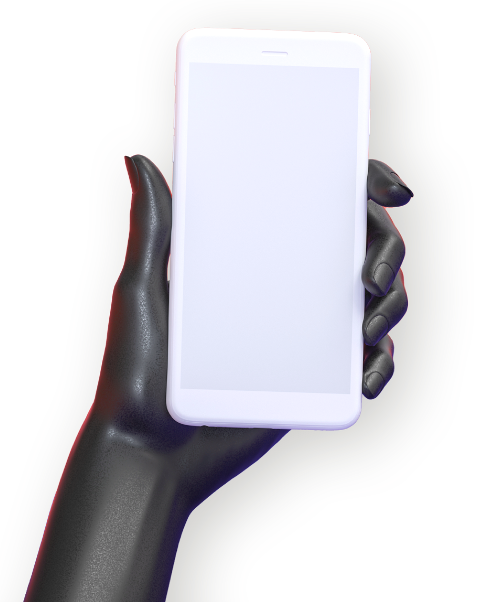 hand with phone